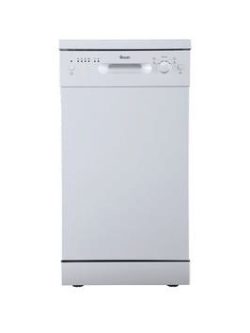 Swan Sdw7050W 9 Place Setting Slimline Freestanding Dishwasher - White